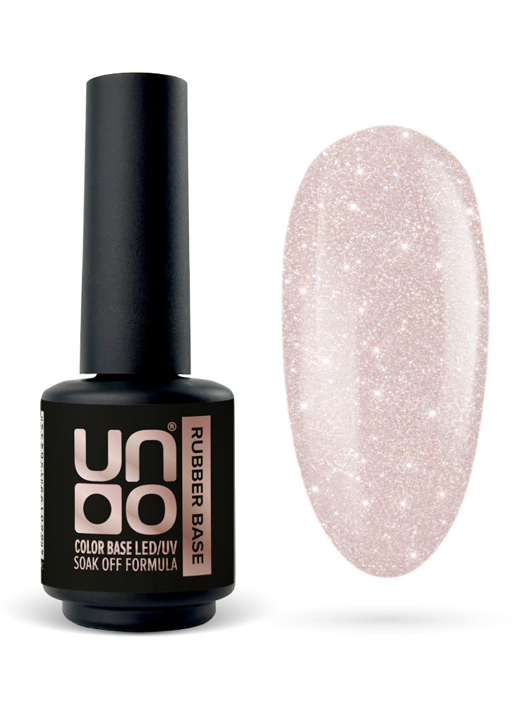UNO, Гель-лак базовый Rubber Color Base Gel, 8 г Rose