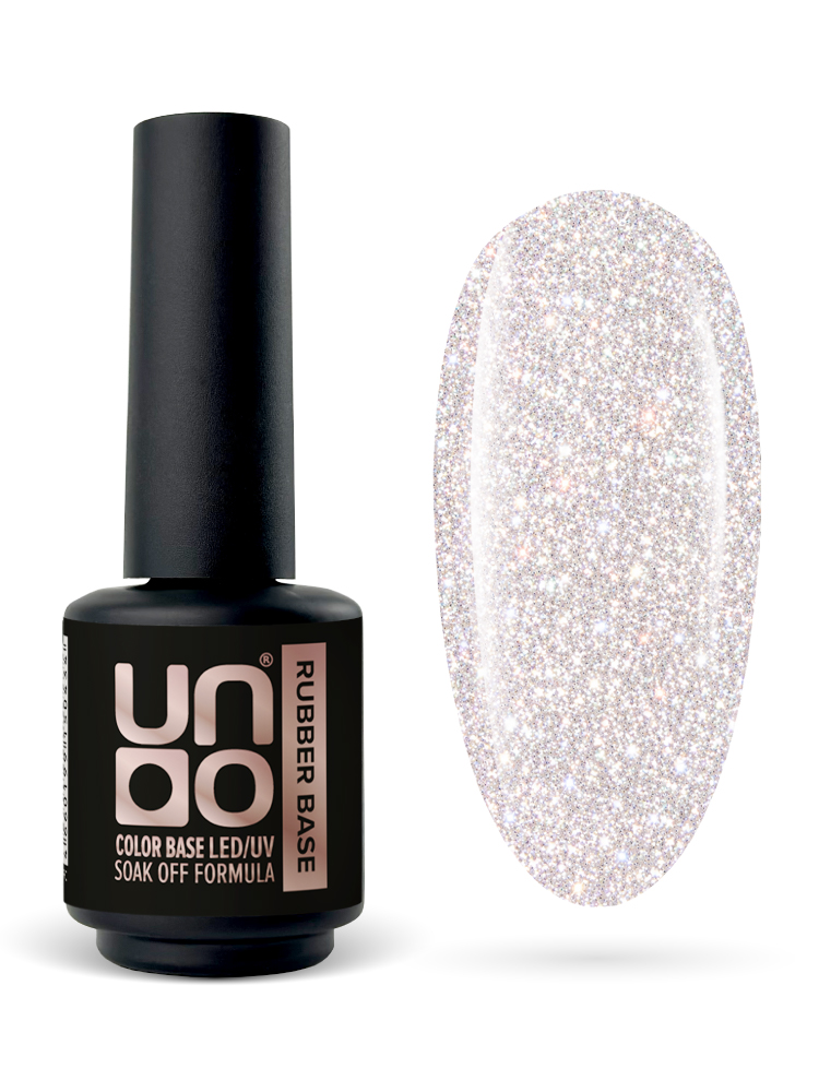 UNO, Гель-лак базовый Rubber Color Base Gel, 8 г Rose