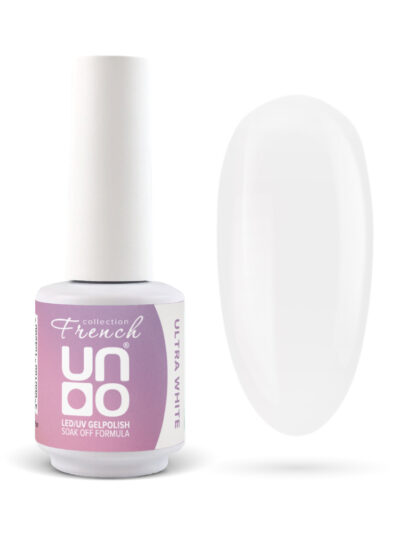 UNO, FRENCH, Гель-лак Ultra White - Ультра белый, 8 г